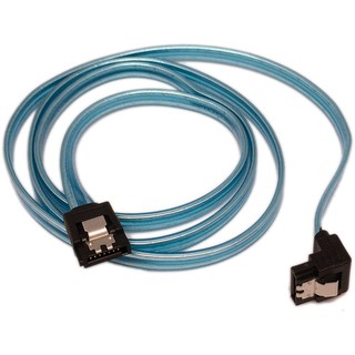 sata3.0 6G傳輸線(1M)排線雙彈片 L型彎頭 用於SSD 磁碟陣列 伺服器硬碟 SATA硬碟連線