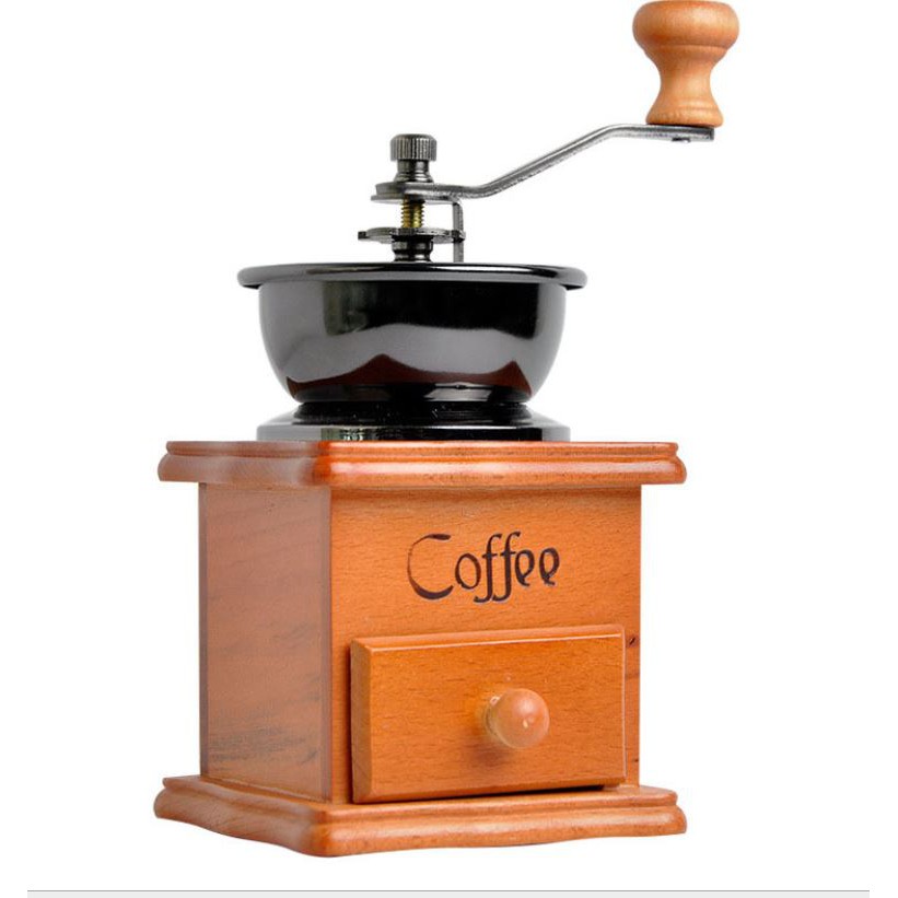 手搖磨豆機  復古實木磨豆機 小型咖啡磨豆機 喜奈而