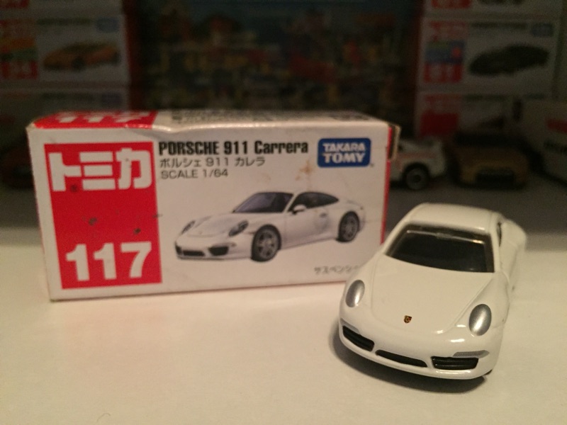 多美小汽車 TOMICA NO.117 保時捷 PORSCHE 911 Carrera 白色 跑車 盒損