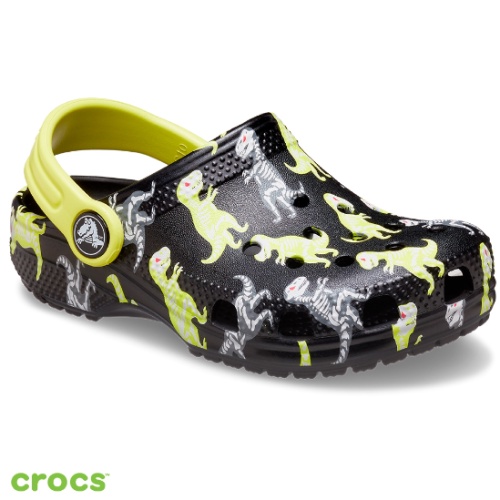 【crocs】 輕鬆圖案 經典 小童 趣味圖案 恐龍 水鞋 涼拖鞋 207592001 Sneakers542