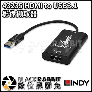 【 LINDY 林帝 43235 HDMI to USB3.1 影像擷取器 】數位黑膠兔