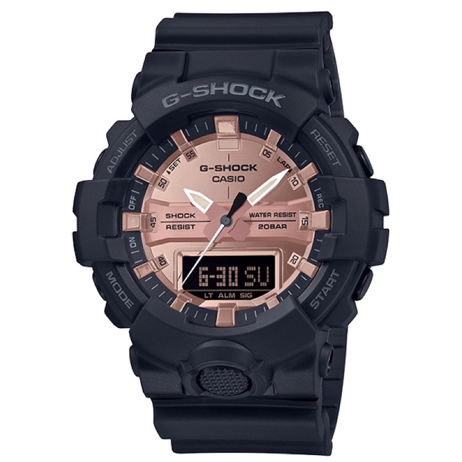 商城出貨🚚免運優惠✨ CASIO GSHOCK 玫瑰金系列雙顯計時錶 GA-800MMC-1A