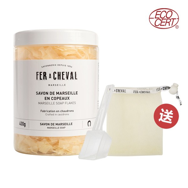 Fer à Cheval 法拉夏 馬賽皂絲 400g【新高橋藥局】加贈-皂絲袋組