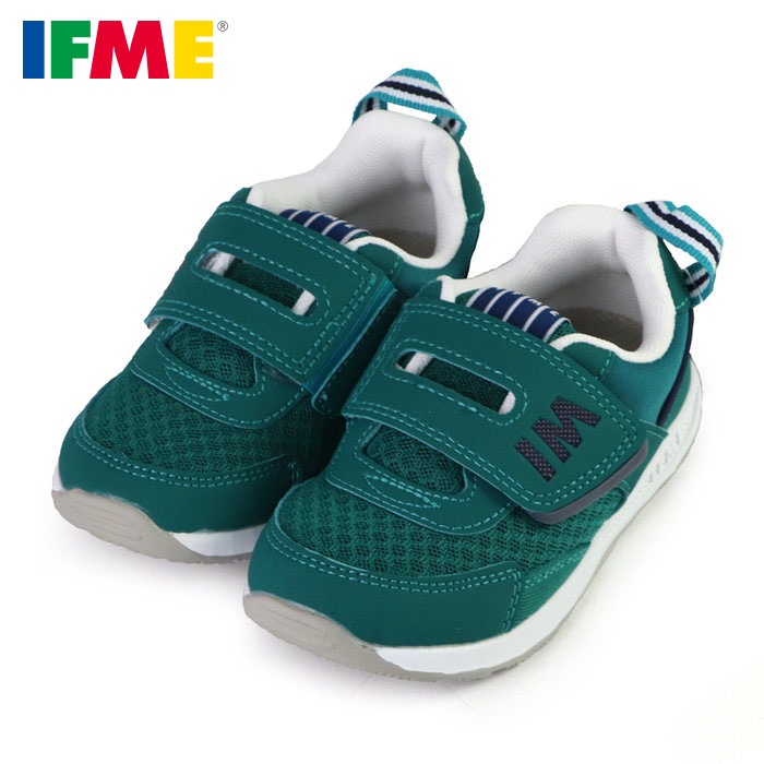 [新竹-實體門市]IFME (適合腳長18~20公分) 墨綠 男童鞋 日本機能鞋 跑步鞋 足弓鞋墊 中童運動鞋