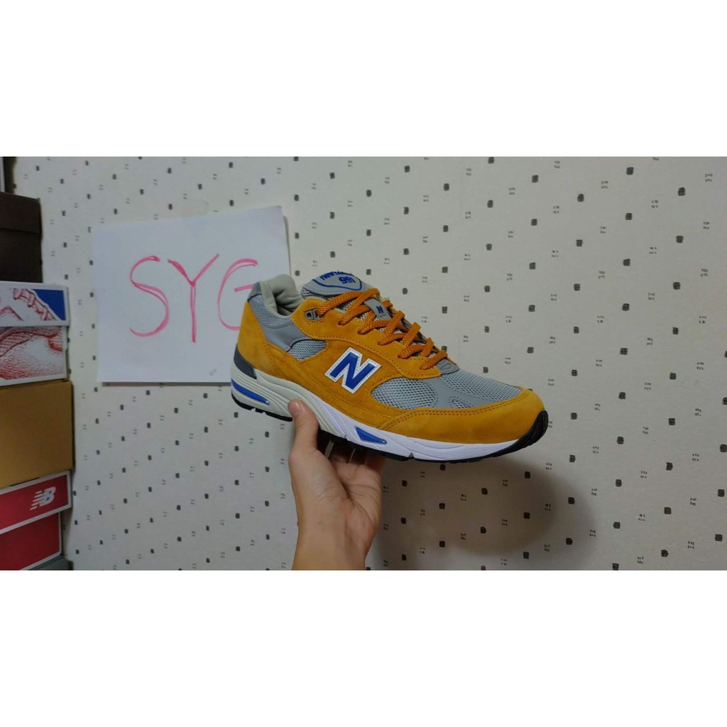 SYG New Balance 991 us10 鵝黃灰 英製 M991YBG 992 993