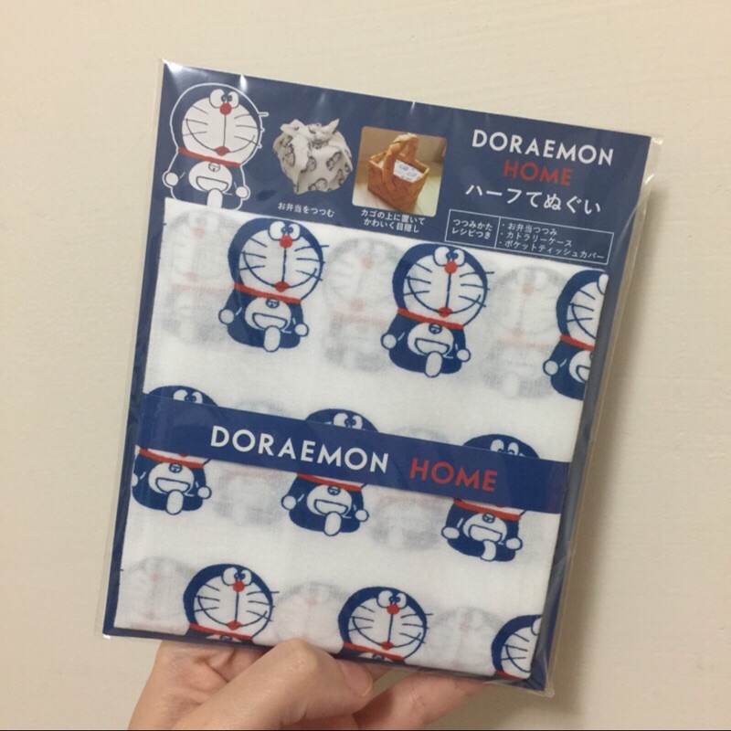 2019日本郵局/日本郵便局限定 Doraemon哆啦A夢手帕/便當包巾/面紙套