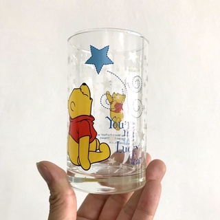 迪士尼 小熊維尼 玻璃杯 水杯 果汁杯 杯子