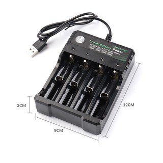 USB接頭 4槽 18650充電器 鋰電池充電器