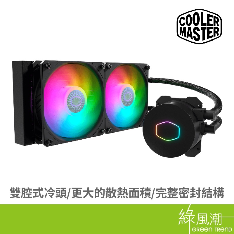 COOLER MASTER 酷碼 MasterLiquid ML240L V2 ARGB CPU 水冷散熱器 附控制器