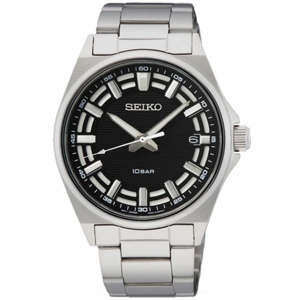 Seiko 精工錶 6N52-00G0D(SUR505P1) CS系列經典簡約紳士腕錶 / 黑面 40mm