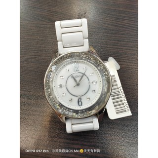 陶瓷錶帶錶-MANGO-換電池收100元 女錶 腕錶 陶瓷錶 白色 是錶面有受傷的