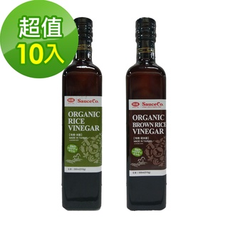 【味榮】有機米醋/糙米醋500ml*10瓶