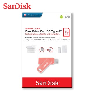 SANDISK Ultra GO TYPE-C USB 3.1 高速雙用 OTG 旋轉 隨身碟 256G 512G