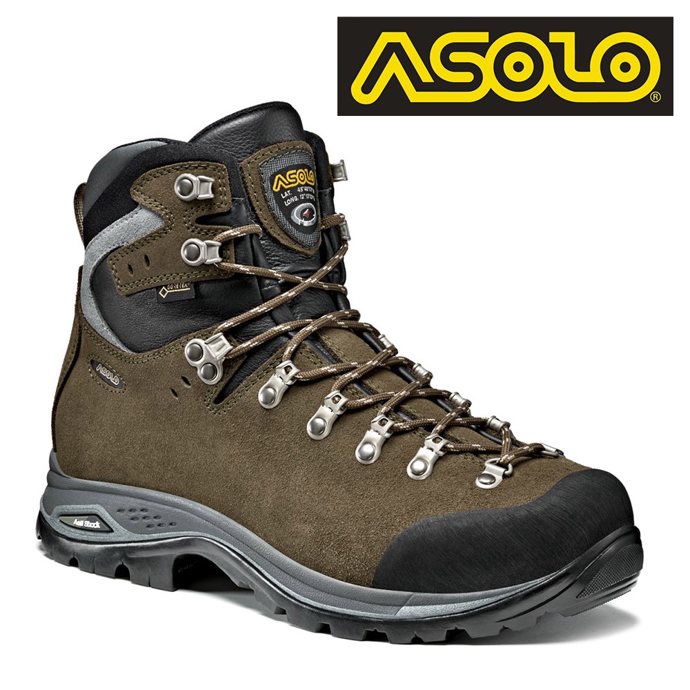 Asolo 男款 GTX 中筒郊山健走鞋 Greenwood GV A23094/A034 咖啡色