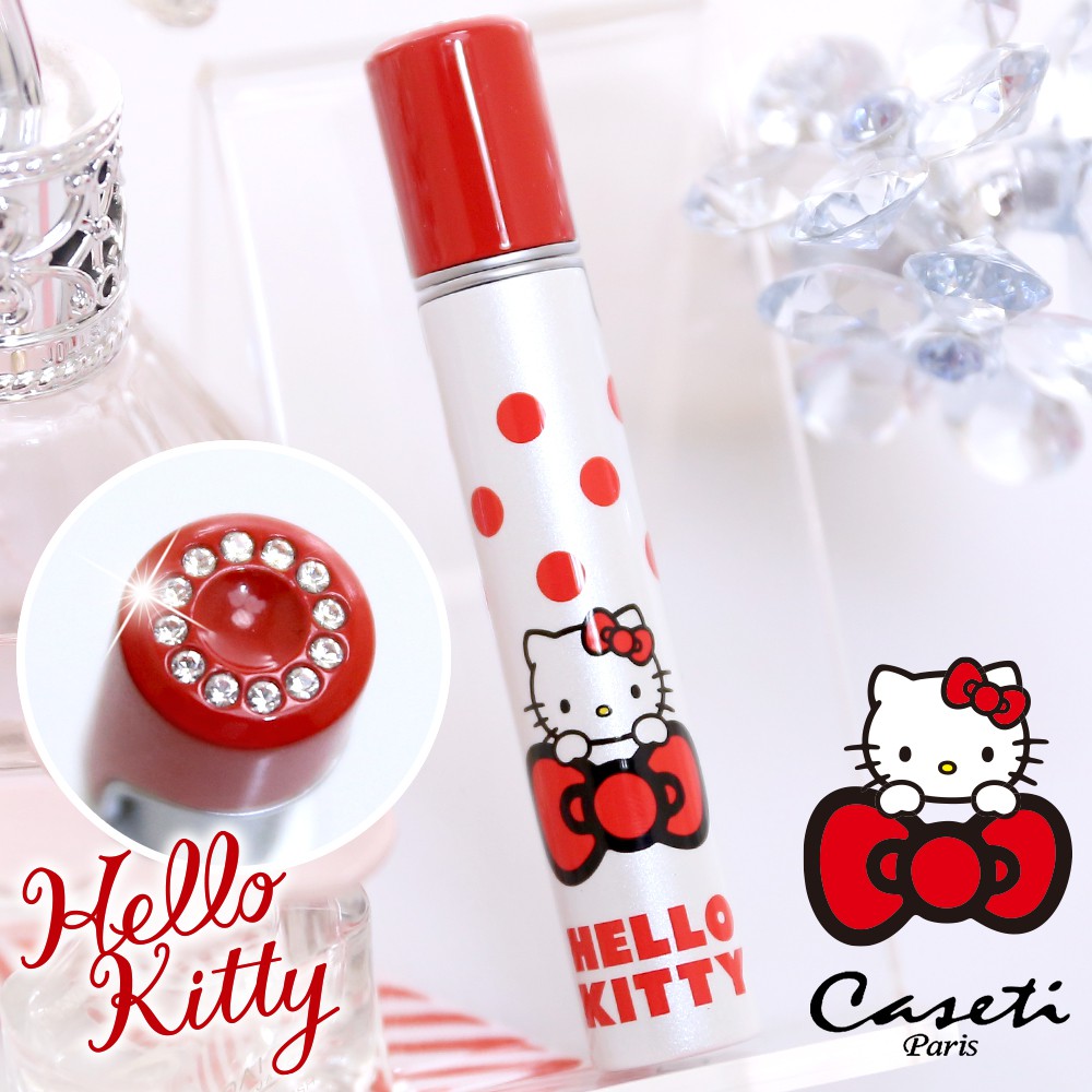 【Hello Kitty X 法國Caseti】點點珠光 旋蓋系列 凱蒂貓 香水瓶 旅行香水攜帶瓶 香水噴瓶 分裝空瓶