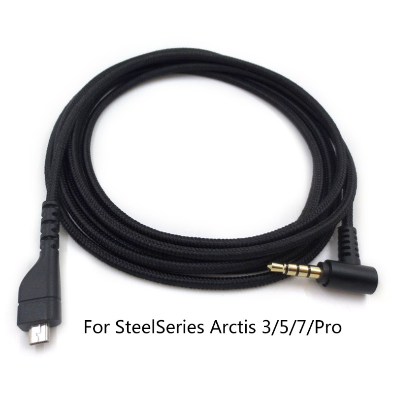 適用於 Arctis 3 5 7 Pro 耳機尼龍線的 UTAKEE 電纜耳機連接線