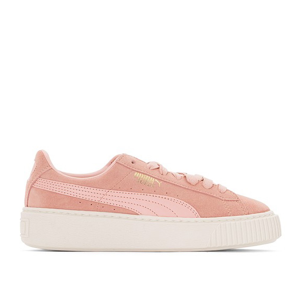 Puma W Suede Platform 粉 女鞋 麂皮 厚底 增高 363559-05