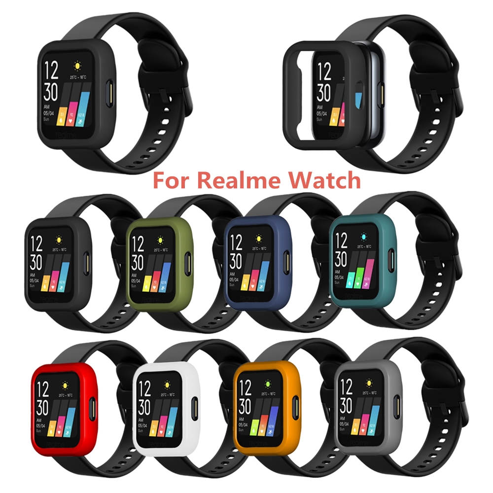 新品 適用於 Realme Watch 2 pro/Watch/Watch2手錶保護殼 PC 多彩運動手錶保護套  防摔