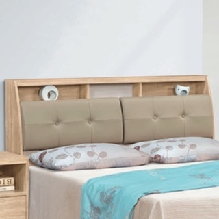 【谷眠家居】凱西橡木6尺床頭雙人床頭箱雙人床箱收納置物功能加大雙人6尺床頭6尺床箱
