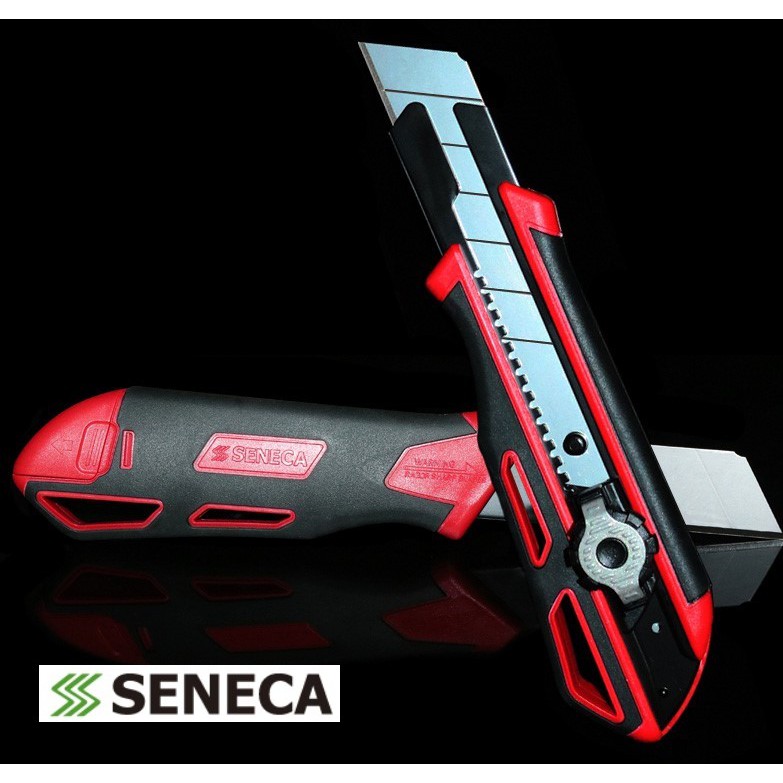 SENECA 工業級美工刀 加厚刀片 高碳鋼 內附備用刀片
