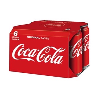 《茶蛋市集》 可口可樂 330ml 6入組 鋁罐裝超商取貨 一次最多2組 一單最多12罐 Coca Cola 非零卡