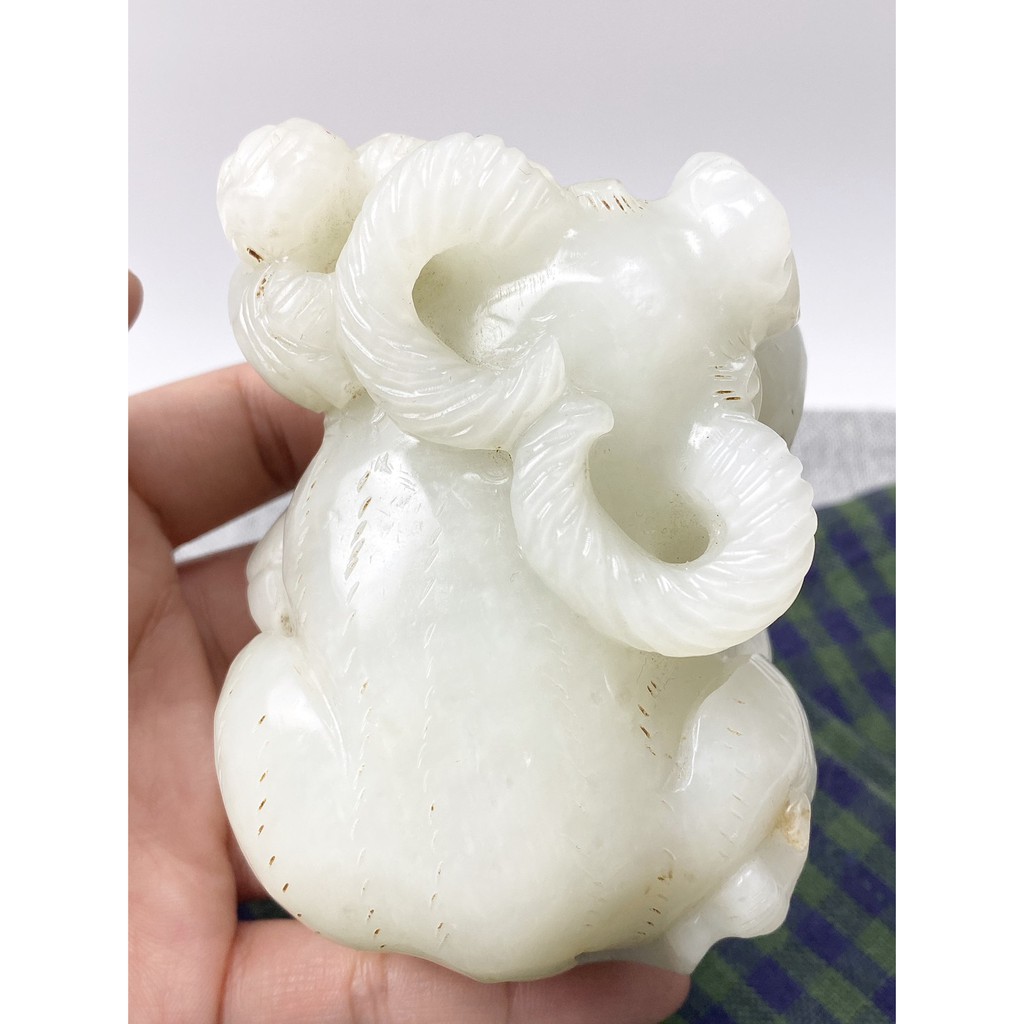 新疆和闐羊脂白玉老件 牛轉乾坤 蝦皮購物