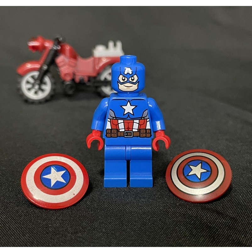 LEGO樂高 正版 絕版 中古 人偶 人仔 復仇者聯盟 美國隊長 初代 摩托車