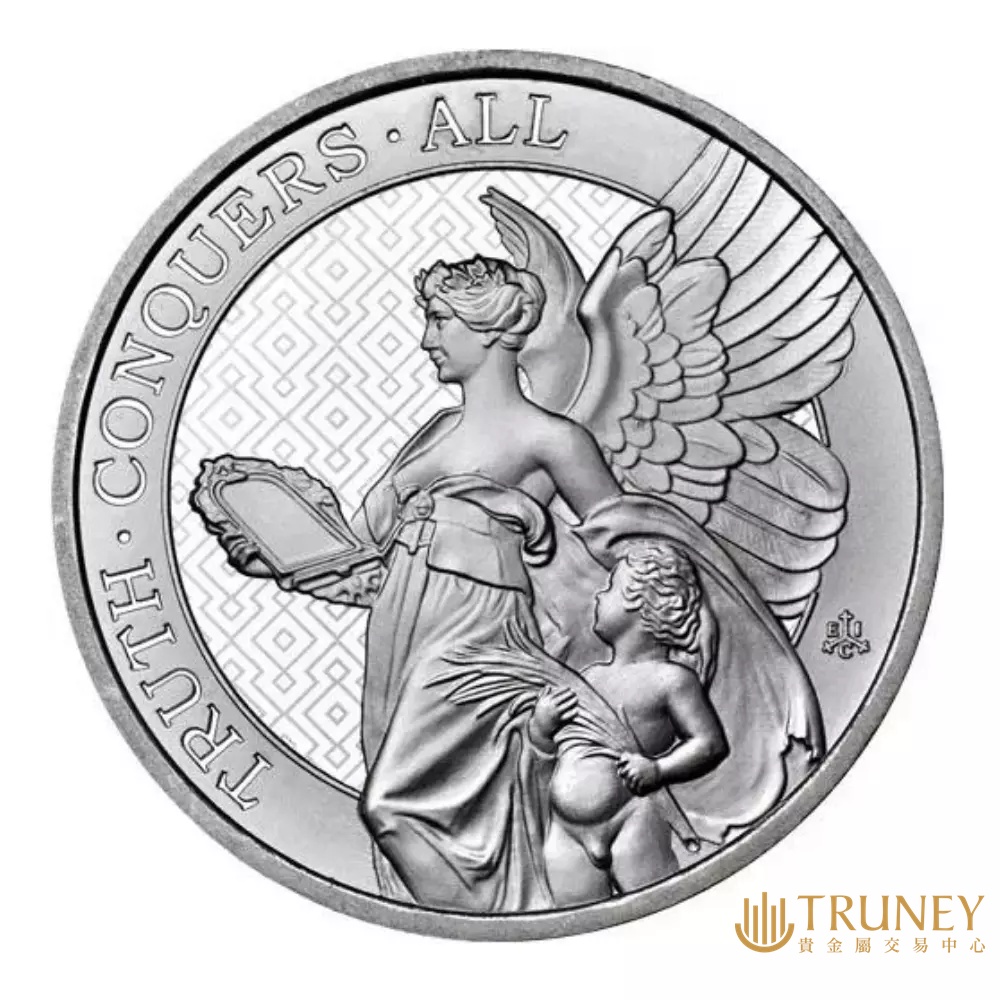 【TRUNEY貴金屬】2022聖赫勒拿女王的美德 - 真理紀念性銀幣1盎司/英國女王紀念幣 / 約 8.294台錢
