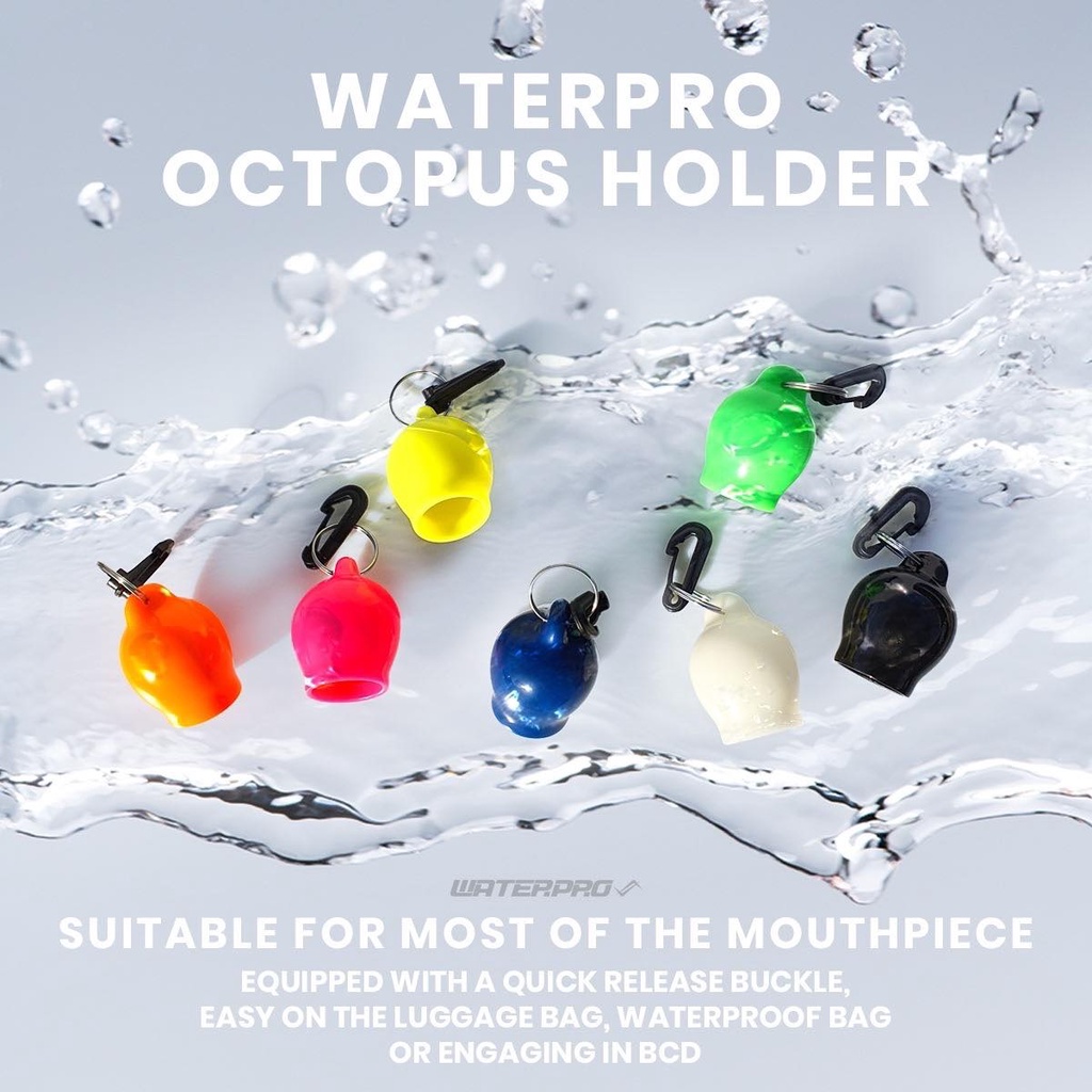 【WaterPro官方旗艦店】{Loong Dive}-包覆式咬嘴保護套 潛水二級頭固定器