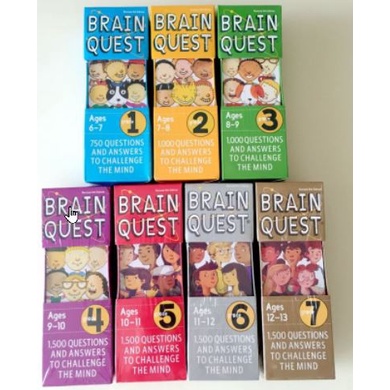 Brain Quest 7-13歲 小學 問答卡 智力開發書 七盒一套