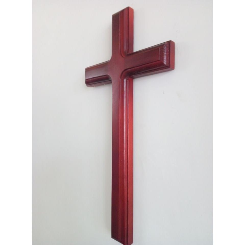 ❀8630❀基督教十字架實木木質十字架家居擺件墻掛壁掛主內禮品31厘米包郵
