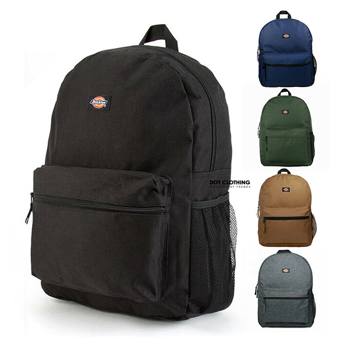 Dickies Student Backpack 黑 小LOGO 貼布 後背包 水壺 筆電 雙肩包 背包 DOT聚點