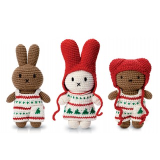 🌷橘荷屋🌷 現貨❤ 荷蘭 Just Dutch 手工編織娃娃 聖誕系列 米飛兔 米菲兔 miffy boris