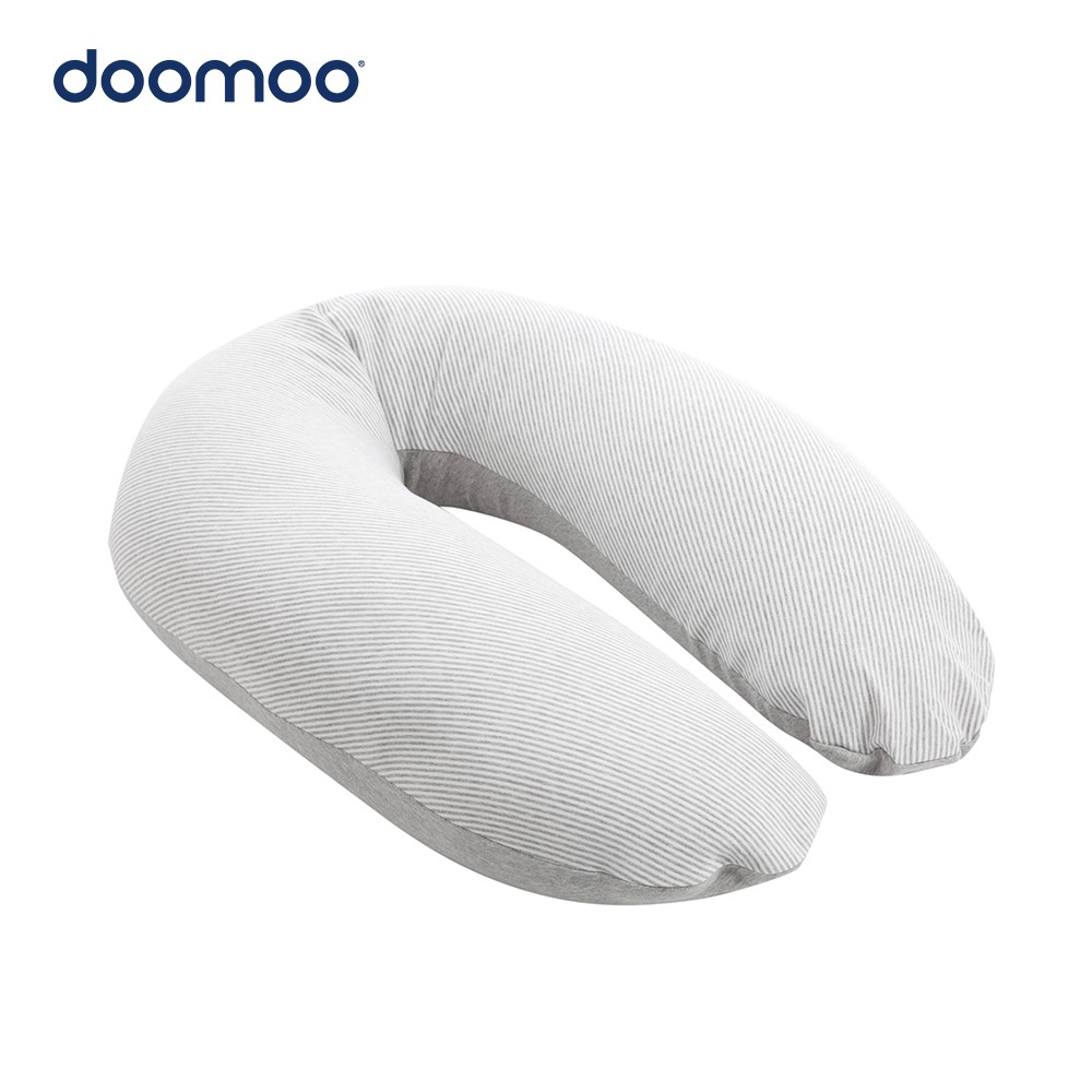 【doomoo】有機棉舒眠月亮枕/經典灰