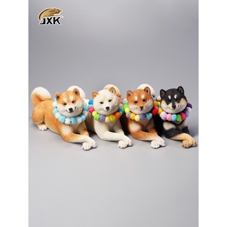 ［迷你動物系列］ JXK1/6臥姿柴犬模型 仿真動物手辦可爱狗狗周邊日式寵物擺件