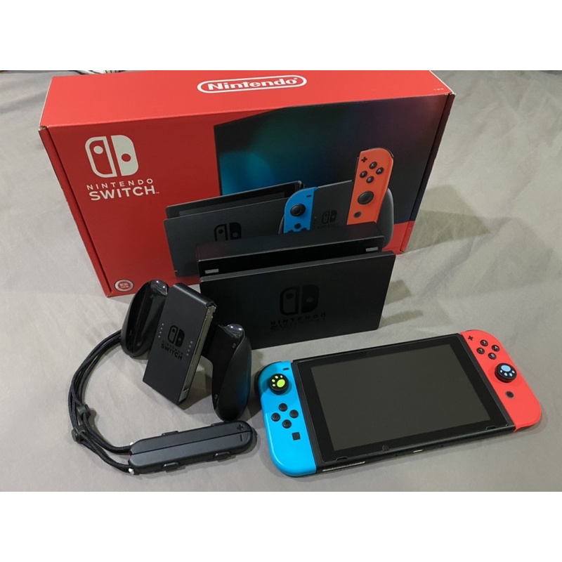 （二手）switch電力加強版主機全配