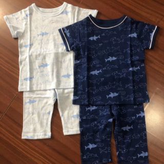 臺灣現貨 鯊魚 恐龍 日單男童女童純棉睡衣 居家服 套裝