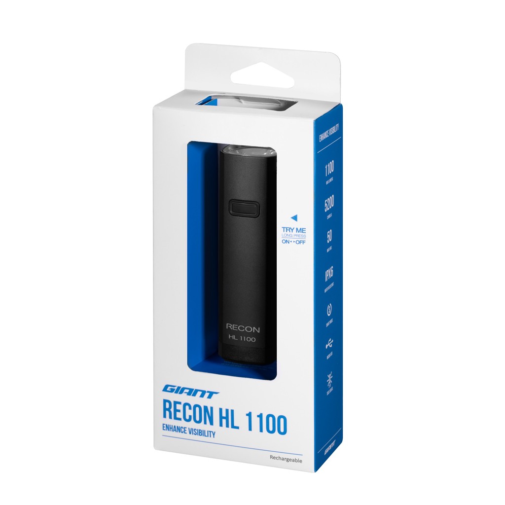 捷安特 GIANT RECON HL 1100流明 USB充電式超亮自行車前燈/車燈/頭燈 RECON HL1100