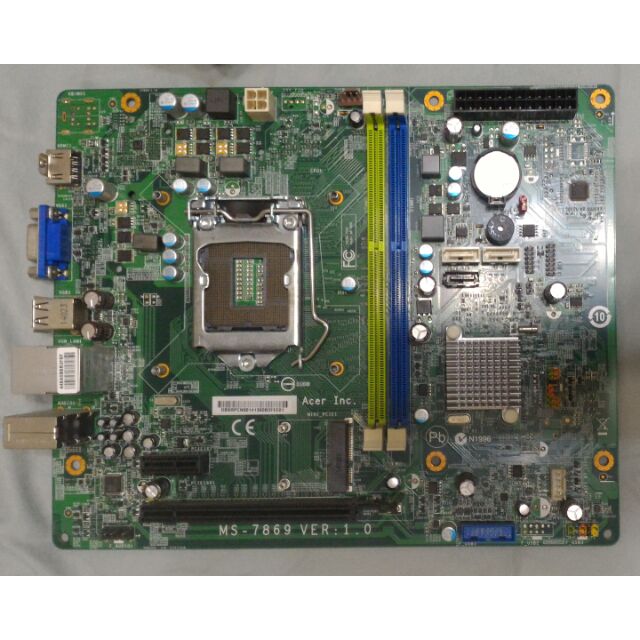 Acer H81主機板 1150腳位 附後擋板 CPU風扇
