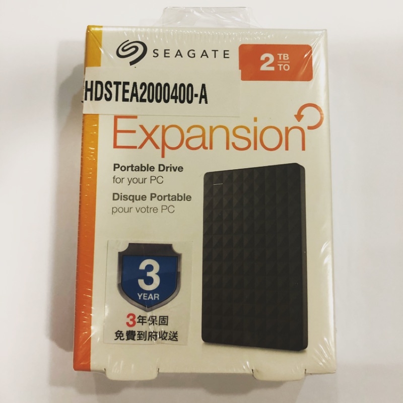 Seagate 希捷 Expansion 新黑鑽 2.5吋 2tb 行動硬碟