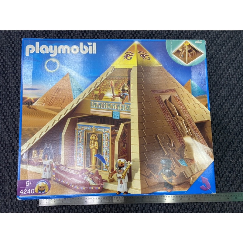 德國 Playmobil 4240 埃及 金字塔 艷后 法老王 摩比 老件 老摩 絕版 XXL 動物 歷史