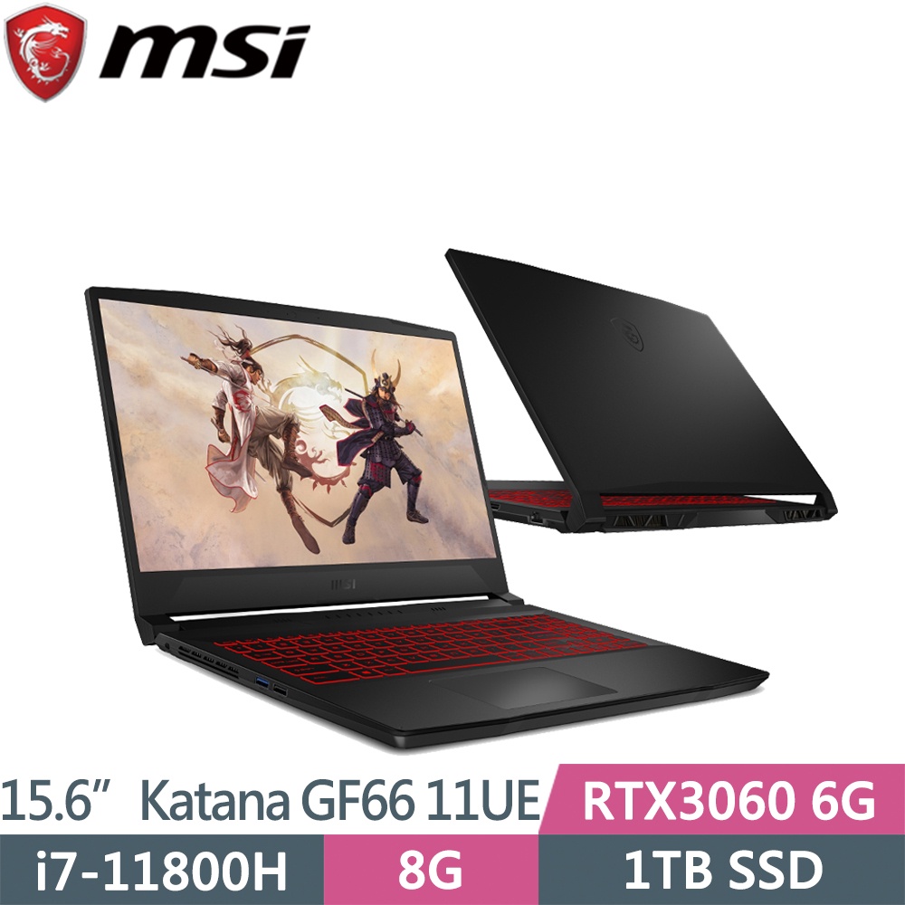 KYLE電腦 MSI微星 Katana GF66 11UE-848TW RTX3060電競筆電