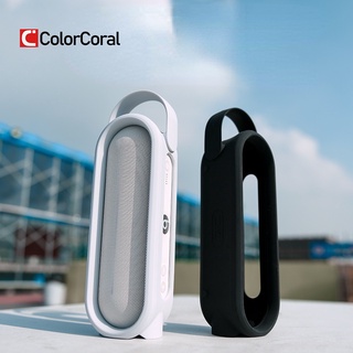 Colorcoral Beats Pill+ 便攜式無線揚聲器矽膠套 - 立體聲藍芽,旅行便攜套矽膠保護袋帶手柄立式蓋,