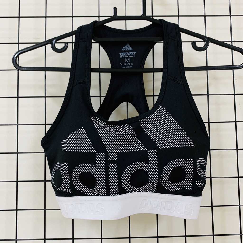 零碼商品大特賣！ADIDAS DRST ASK SPR 愛迪達 黑色 經典款 訓練 運動內衣 DH4446