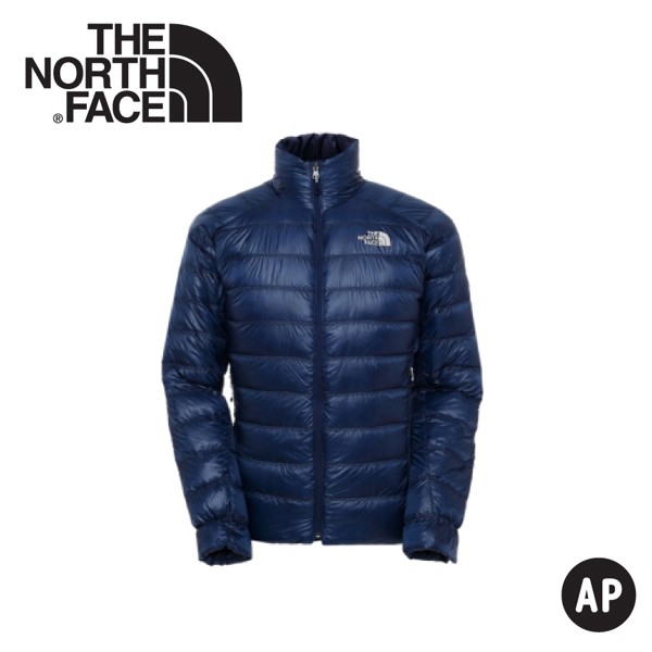 【The North Face 男 900FP羽絨外套《深藍》】A54Q/保暖外套/防潑水/輕量羽絨/悠遊山水