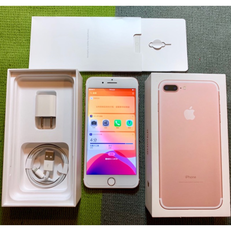 Iphone7plus 128g I7 5 5吋玫瑰金粉9成新i7plus 中古機二手機貨到付款面交 蝦皮購物