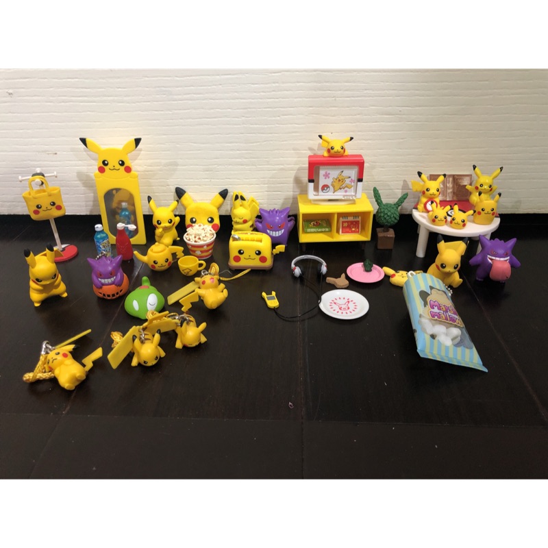 日本正版神奇寶貝中心帶回 pikachu 皮卡丘扭蛋 轉蛋 盒玩 梗鬼 耿鬼 卡比獸 神奇寶貝 精靈寶可夢