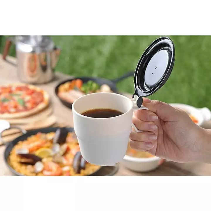 台灣現貨 日本製 イノマタ化学 不含雙酚a Bpa Free 單手掀蓋咖啡杯可微波 任何湯飲ok居家野餐露營皆 蝦皮購物