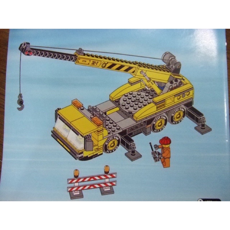 【積木2010-拆賣載具】Lego 樂高-全新- 起重機吊車 (出自60026)(含說明書及貼紙)