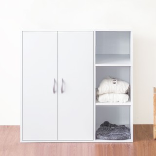 HOPMA白色美背二門三格組合式衣櫃 台灣製造 衣櫥 臥室收納 大容量置物A-203
